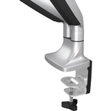 ICY BOX IB-MS504-T 81,3 cm (32") Escritorio Negro, Plata, Soporte de monitor plateado/Negro, Abrazadera, 18 kg, 81,3 cm (32"), 75 x 75 mm, 100 x 100 mm, Negro, Plata