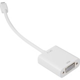 Sharkoon 0.15m, Mini DisplayPort/VGA 0,15 m VGA (D-Sub) Blanco, Adaptador blanco, Mini DisplayPort/VGA, 0,15 m, Mini DisplayPort, VGA (D-Sub), Macho, Hembra, Oro