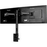 iiyama DS1002C-B1 soporte para monitor 76,2 cm (30") Negro Escritorio, Soporte de monitor negro, Abrazadera, 10 kg, 25,4 cm (10"), 76,2 cm (30"), 100 x 100 mm, Negro