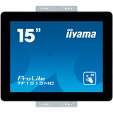 iiyama TF1515MC-B2 pantalla de señalización 38,1 cm (15") LED 350 cd / m² XGA Negro Pantalla táctil, Monitor LED negro, 38,1 cm (15"), LED, 1024 x 768 Pixeles
