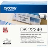 Brother DK-22246 cinta para impresora de etiquetas Negro sobre blanco Negro sobre blanco, DK, Negro, Blanco, Térmica directa, Brother, QL-1100, QL-1110NWB, QL-1050, QL-1060N