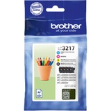 Brother LC-3217 cartucho de tinta Original Negro, Cian, Magenta, Amarillo 550 páginas, Multipack