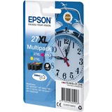 Epson Alarm clock Multipack 3-colour 27XL DURABrite Ultra Ink, Tinta Alto rendimiento (XL), Tinta a base de pigmentos, 10,4 ml, 1100 páginas, 1 pieza(s), Multipack