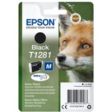 Epson Fox Tinta negra T1281 DURABrite Ultra Zorro Negro, Tinta a base de pigmentos, 5,9 ml, 1 pieza(s), 185 páginas