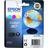 Epson Globe Tinta de color 267 Globo terráqueo Cian, Magenta, Amarillo, Tinta a base de pigmentos, 6,7 ml, 1 pieza(s), 200 páginas