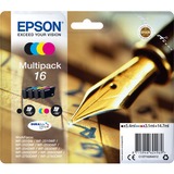 Epson Pen and crossword Multipack 4-colours 16 DURABrite Ultra Ink, Tinta Rendimiento estándar, Negro, Cian, Magenta, Amarillo, Tinta a base de pigmentos, Tinta a base de pigmentos, 5,4 ml, 3,1 ml