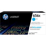 HP Cartucho de tóner Original LaserJet 656X cian de alta capacidad 22000 páginas, Cian, 1 pieza(s)