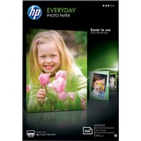 HP Papel fotográfico Everyday, brillante, 200 g/m2, 10 x 15 cm (101 x 152 mm), 100 hojas brillante, 200 g/m2, 10 x 15 cm (101 x 152 mm), 100 hojas, Brillo, 200 g/m², 10x15 cm, Blanco, 100 hojas, 15 - 30 °C