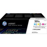 HP Paquete de 3 cartuchos de tóner cian/magenta/amarillo Originales LaserJet 410X de alta capacidad 5000 páginas, Cian, Magenta, Amarillo, 3 pieza(s)