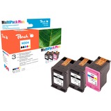 Peach PI300-803 cartucho de tinta 3 pieza(s) Rendimiento estándar Negro, Cian, Magenta, Amarillo Rendimiento estándar, Negro, Cian, Magenta, Amarillo, Tinta a base de pigmentos, Tinta a base de colorante, 4,5 ml, 4,5 ml