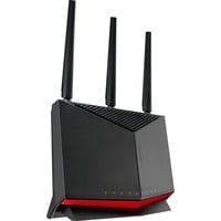 ASUS RT-BE86U router inalámbrico 10 Gigabit Ethernet Doble banda (2,4 GHz / 5 GHz) Negro Wi-Fi 7 (802.11be), Doble banda (2,4 GHz / 5 GHz), Ethernet, Negro, Router de sobremesa