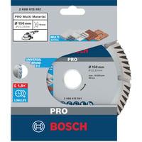 Bosch 2 608 615 061 accesorio para amoladora angular Corte del disco, Hoja Corte del disco, Ladrillo, Concreto, Hormigón duro, Caliza, Piedra, 15 cm, Bosch, Centro plano, 2,22 cm