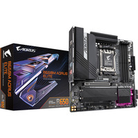 GIGABYTE B650M AORUS ELITE Placa base - Compatible con procesadores AMD Ryzen 9000, VRM de 12+2+2 fases, hasta 8000 MHz DDR5, 1xPCIe 5.0 + 1xPCIe 4.0 M.2, LAN 2.5GbE, USB 3.2 Gen 2x2 negro, VRM de 12+2+2 fases, hasta 8000 MHz DDR5, 1xPCIe 5.0 + 1xPCIe 4.0 M.2, LAN 2.5GbE, USB 3.2 Gen 2x2, AMD, Zócalo AM5, AMD Ryzen 7000 Series, AMD Ryzen 8000 Series, AMD Ryzen 9000 Series, Zócalo AM5, DDR5-SDRAM, 256 GB