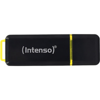 Intenso High Speed Line unidad flash USB 128 GB USB tipo A 3.2 Gen 1 (3.1 Gen 1) Negro, Amarillo, Lápiz USB negro/Amarillo, 128 GB, USB tipo A, 3.2 Gen 1 (3.1 Gen 1), 250 MB/s, Tapa, Negro, Amarillo
