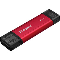 Kingston Dual Portable 2 TB, Unidad de estado sólido rojo/Negro