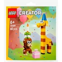 LEGO Creator Fiesta de Cumpleaños con Animales, Juegos de construcción Juego de construcción, 6 año(s), Plástico, 60 pieza(s), 44 g