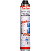 fischer Espuma para pistola Premium Flex Espuma PUP FLEX 750 B2, sellador crema/blanco