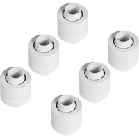 Alphacool Eiszapfen 13/10mm adaptador roscado G1/4 - White Sixpack, Conexión blanco