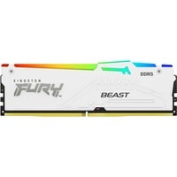 Kingston FURY FURY Beast 32 GB 5600 MT/s DDR5 CL36 DIMM White RGB EXPO, Memoria RAM blanco, 32 GB, 1 x 32 GB, DDR5, 288-pin DIMM