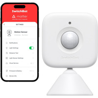 SwitchBot Sensor de movimiento inteligente, Detector de movimiento blanco