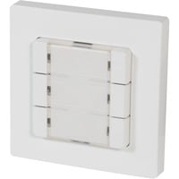 HOMEPILOT Pulsador de pared smart 3 grupos, Botón blanco