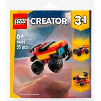 LEGO Mini Camión Monstruo Convertible, Juegos de construcción Juego de construcción, 6 año(s), Plástico, 55 pieza(s), 50 g