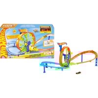 Mattel JBX65 vehículo de juguete, Pistas de carreras Set de pistas y vehículo, 4 año(s), Plástico, Multicolor