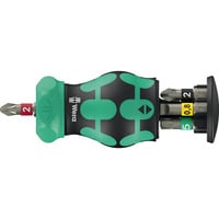 Wera Kraftform Kompakt Stubby Magazin RA 2, Conjuntos de bits negro/Verde