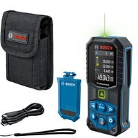 Bosch GLM 50-27 CG Professional Medidor láser de distancias Negro, Azul 50 m, Telémetro azul/Negro, Medidor láser de distancias, cm, pies, entrada, m, mm, Negro, Azul, Digital, IP65, 50 m