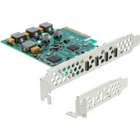 DeLOCK Tarjeta PCI-E x4 a 4 x USB-C 10 Gbps - Perfil Bajo, Controlador USB 