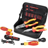 Wiha Juego de herramientas para instalación de Wallbox, Kit de herramientas rojo/Amarillo