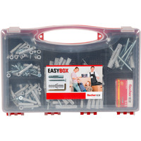 fischer EASY Box taco universal UX con tornillos, Pasador gris claro