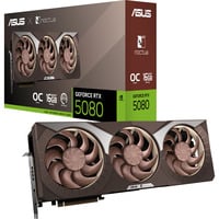 ASUS RTX5080-O16G-NOCTUA NVIDIA GeForce RTX 5080 16 GB GDDR7, Tarjeta gráfica GeForce RTX 5080, 16 GB, GDDR7, 256 bit, 7680 x 4320 Pixeles, PCI Express 5.0