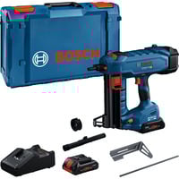 Bosch GNB 18V-40 Pistola de clavos Batería, Nagler azul/Negro, Pistola de clavos, Cargador recto, Negro, Azul, 1,3 cm, 4 cm, 96 dB