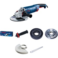 Bosch GWS 24-230 JZ amoladora angular 23 cm 6500 RPM 2400 W 6 kg azul, 6500 RPM, 23 cm, Corriente alterna, 6 kg