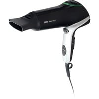 Braun HD710 secador 2200 W Negro, Plata, Secador de pelo negro/Plateado, 70 °C, Negro, Plata, Monocromo, Con agujero en la empuñadura para colgar, Botones, Control deslizante, 2200 W