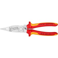 KNIPEX 13 96 200 alicate Alicates de punta fina, Pinzas Alicates de punta fina, Acero, De plástico, Rojo/naranja, 20 cm, 280 g