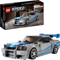 LEGO Speed Champions Nissan Skyline GT-R (R34) de 2 Fast 2 Furious, Juegos de construcción Juego de construcción, 9 año(s), Plástico, 319 pieza(s), 349 g