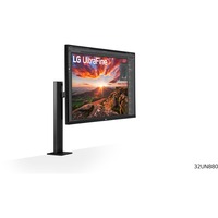 LG 32UN880K pantalla para PC 81,3 cm (32") 3840 x 2160 Pixeles 4K Ultra HD Negro, Monitor LED negro, 81,3 cm (32"), 3840 x 2160 Pixeles, 4K Ultra HD, 5 ms, Negro