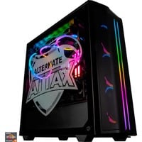 ALTERNATE aTTaX-GOLD-001, Gaming-PC negro/Transparente