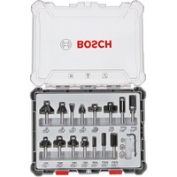 Bosch 2 607 017 472 fresadora Carburo, Madera, 8 mm, Negro, Acero inoxidable, Blanco, DIN EN-847