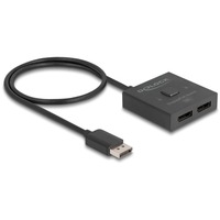 DeLOCK Conmutador DisplayPort 2 > 1 bidireccional 8K, Display Port Switch  negro