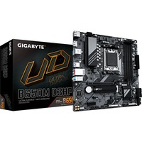 GIGABYTE B650M D3HP Placa base - AMD Ryzen serie 9000, VRM de 5+2+2 fases, hasta 7600 MHz DDR5 (OC), 2xPCIe 4.0 M.2, LAN 2,5 GbE, USB 3.2 Gen 1 VRM de 5+2+2 fases, hasta 7600 MHz DDR5 (OC), 2xPCIe 4.0 M.2, LAN 2,5 GbE, USB 3.2 Gen 1, AMD, Zócalo AM5, AMD Ryzen 7000 Series, AMD Ryzen 8000 Series, AMD Ryzen 9000 Series, Zócalo AM5, DDR5-SDRAM, 256 GB