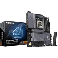 GIGABYTE B850 AI TOP Placa Base - Procesadores AMD Ryzen Serie 9000, 16+2+2 fases VRM digitales, hasta 8600MHz DDR5 (OC), 2xPCIe 5.0 + 1xPCIe 4.0 M.2, LAN 10GbE, WIFI 7, USB 3.2 Gen 2x2 negro/Gris, 16+2+2 fases VRM digitales, hasta 8600MHz DDR5 (OC), 2xPCIe 5.0 + 1xPCIe 4.0 M.2, LAN 10GbE, WIFI 7, USB 3.2 Gen 2x2, AMD, Zócalo AM5, AMD Ryzen 7000 Series, AMD Ryzen 8000 Series, AMD Ryzen 9000 Series, Zócalo AM5, DDR5-SDRAM, 256 GB