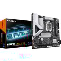 GIGABYTE B860M EAGLE V2 Placa base - Procesadores Intel Core Ultra Series, VRM de 6+1+2 fases, hasta 9066 MHz DDR5, 1x M.2 PCIe 5.0 + 1x M.2 PCIe 4.0, LAN 2.5 GbE, USB 3.2 Gen 1 VRM de 6+1+2 fases, hasta 9066 MHz DDR5, 1x M.2 PCIe 5.0 + 1x M.2 PCIe 4.0, LAN 2.5 GbE, USB 3.2 Gen 1, Intel, LGA 1851 (Socket V1), Intel Core Ultra (Series 2), LGA 1851, DDR5-SDRAM, 128 GB