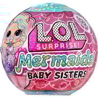 MGA Entertainment Mermaids! Baby Sisters with Color Tails, Muñecos L.O.L. Surprise! Mermaids! Baby Sisters with Color Tails, Minifigura, Femenino, 4 año(s), Niño/niña, Multicolor