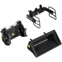 Wiking Juego de herramientas para cargadora frontal A negro, Automóvil de construcción 