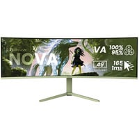 Arozzi Nova 49TUW165, Monitor de gaming verde
