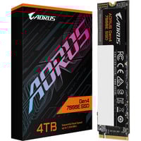 GIGABYTE AORUS Gen4 7000E SSD 4TB, Unidad de estado sólido negro