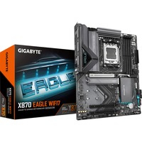GIGABYTE X870 EAGLE WIFI7 Placa Base - Compatible con CPUs AMD Ryzen 9000, 14+2+2 fases VRM, hasta 8000MHz DDR5 (OC), 1xPCIe 5.0 + 2xPCIe 4.0, Wi-Fi 7, LAN 2.5GbE, USB 4 negro/Gris, 14+2+2 fases VRM, hasta 8000MHz DDR5 (OC), 1xPCIe 5.0 + 2xPCIe 4.0, Wi-Fi 7, LAN 2.5GbE, USB 4, AMD, Zócalo AM5, AMD Ryzen 7000 Series, AMD Ryzen 8000 Series, AMD Ryzen 9000 Series, Zócalo AM5, 256 GB, DDR5-SDRAM